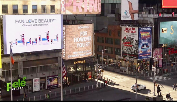 FanLovBeauty Relaunch on March 3, Time Square