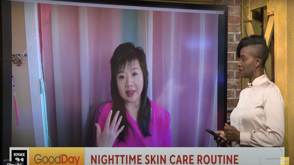 Our founder talking about Night Skin Care Routne on Good Day